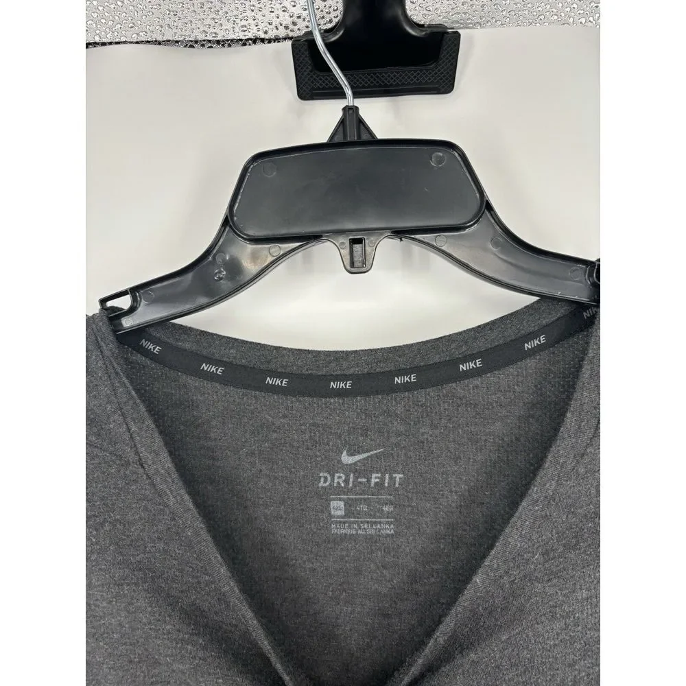 Nike Breathe Hyper Dry Training Short Sleeve Dri Fit‎ Dark Grey AJ8002-032 4XL